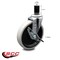 Service Caster 5 Inch Thermoplastic Rubber Wheel 1-5/8 Inch Expanding Stem Caster with Brake SCC-EX05S510-TPRS-SLB-158 - alternate 2
